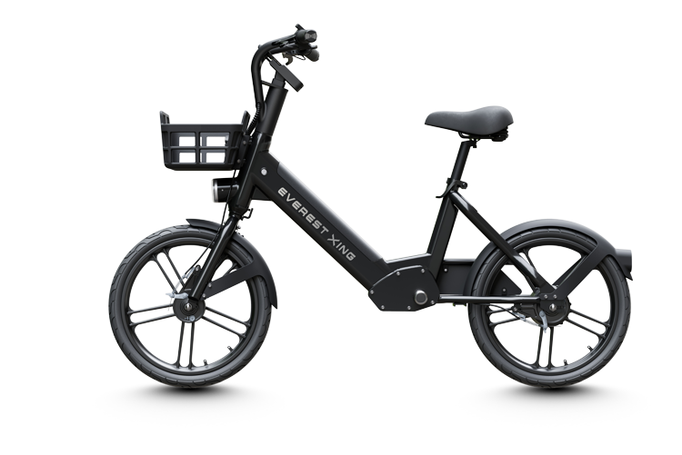 黒色の電動アシスト自転車