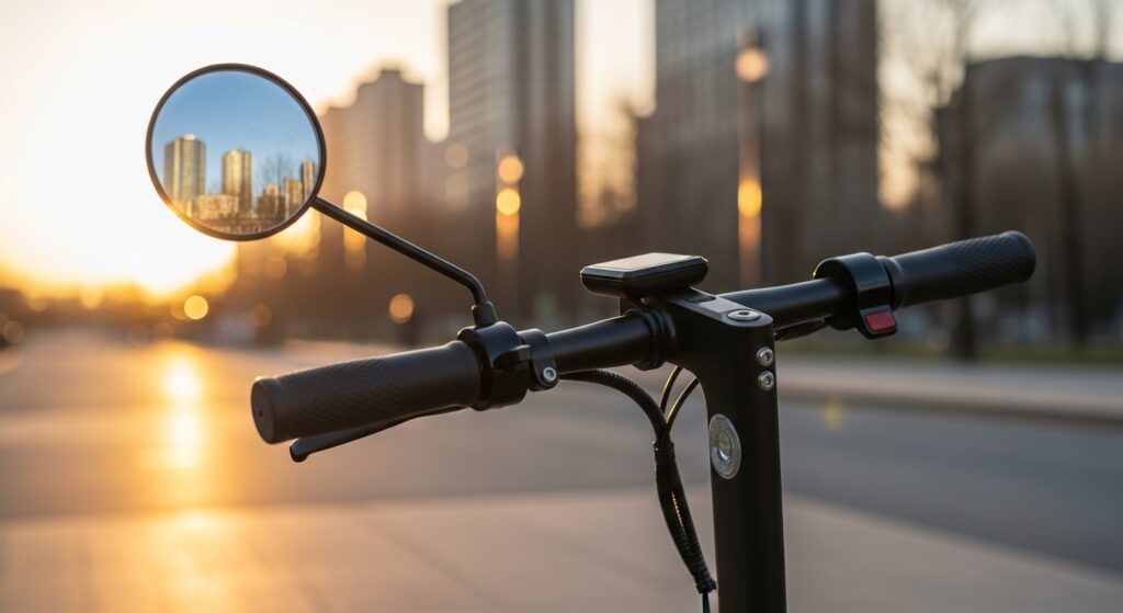 電動キックボードのハンドル部分